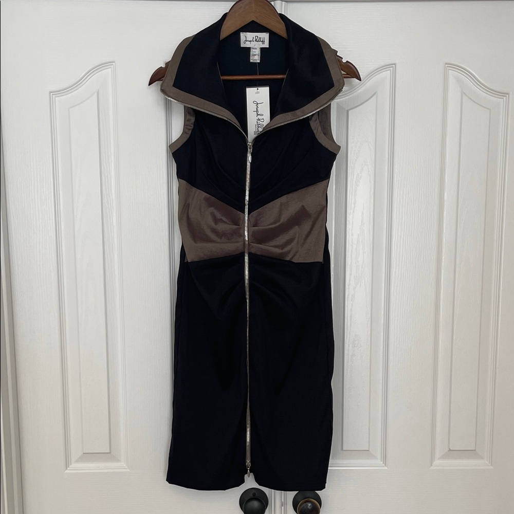 Joseph Ribkoff NWT full zipper front Mini Dress sz 6